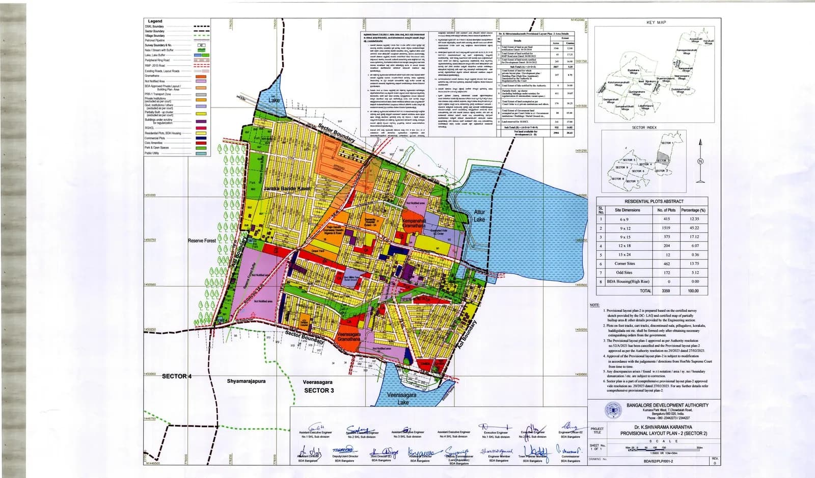 Sector 02 official sector map — Dr. Shivarama Karanth Layout