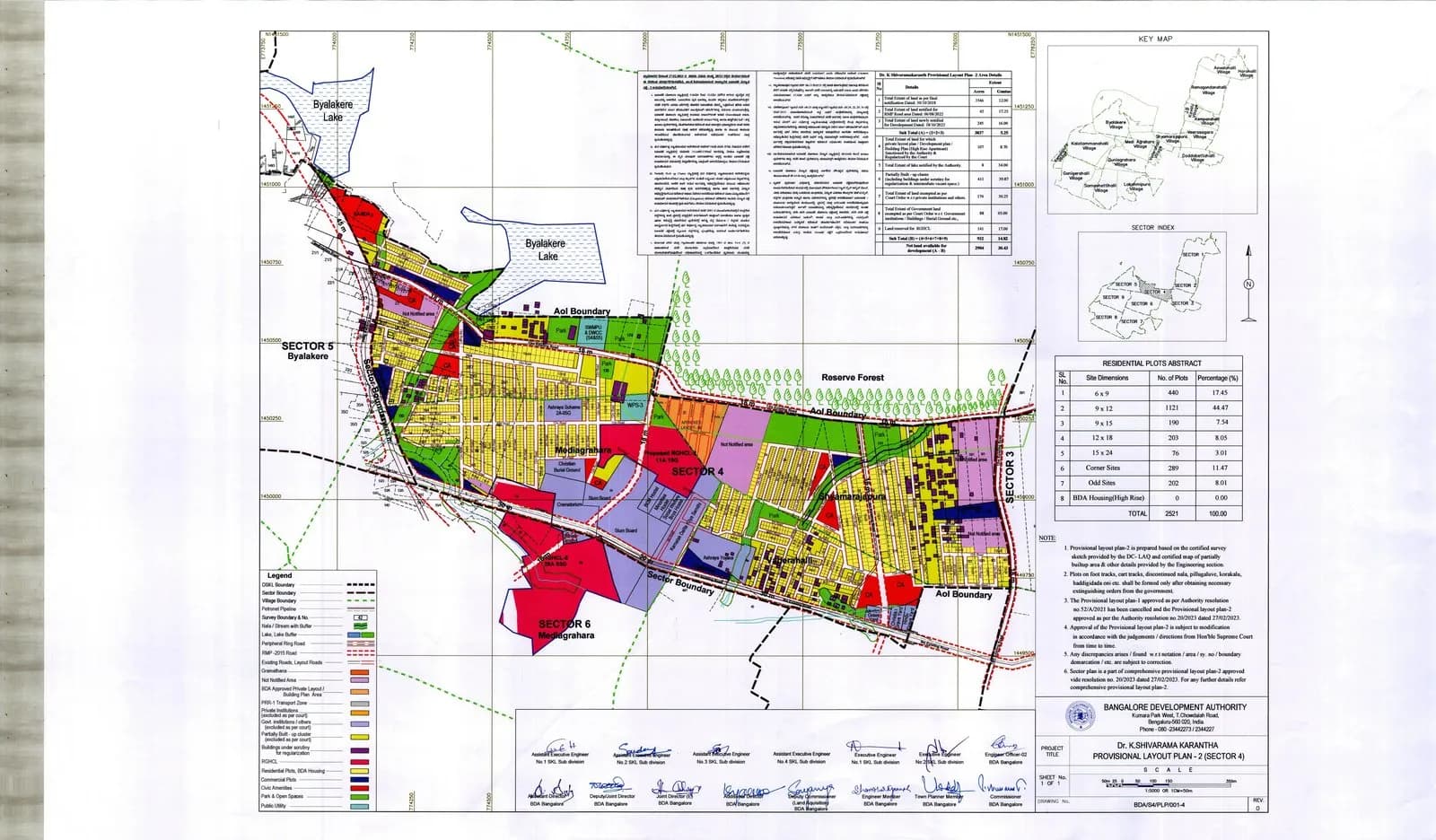 Sector 04 official sector map — Dr. Shivarama Karanth Layout