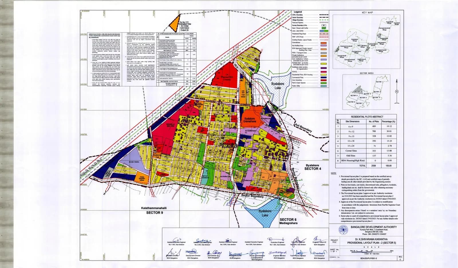 Sector 05 official sector map — Dr. Shivarama Karanth Layout