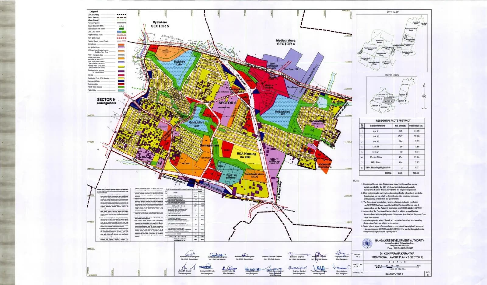Sector 06 official sector map — Dr. Shivarama Karanth Layout