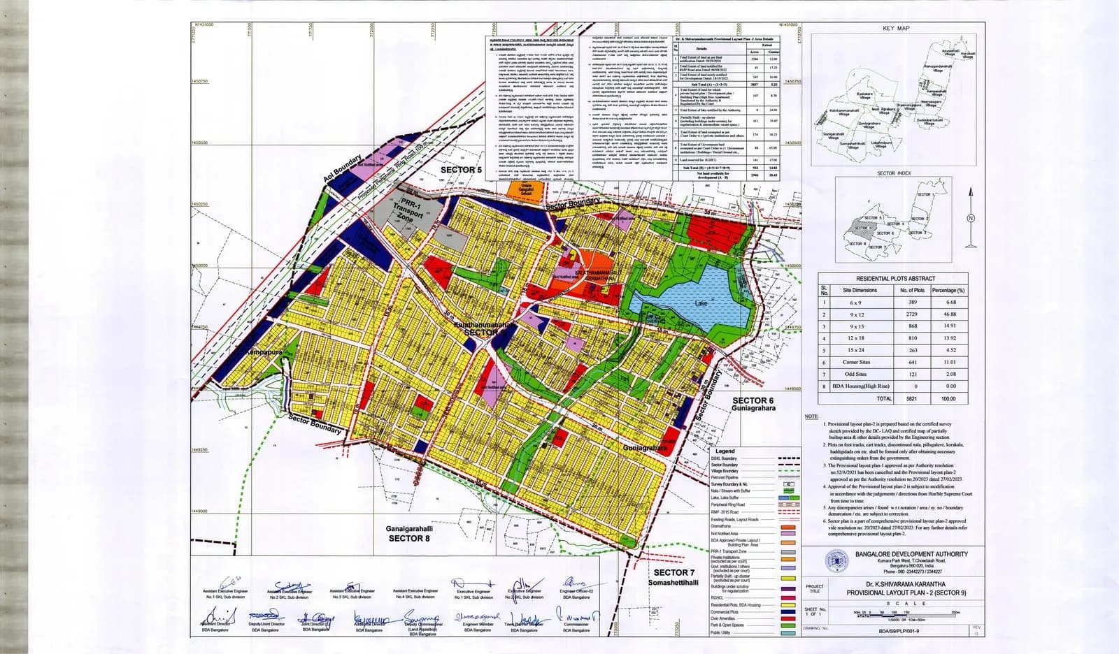 Sector 09 official sector map — Dr. Shivarama Karanth Layout